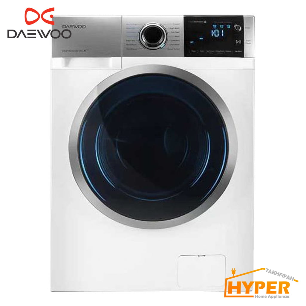 ماشین لباسشویی دوو DWK-Pro841TS سفید 8 کیلویی
