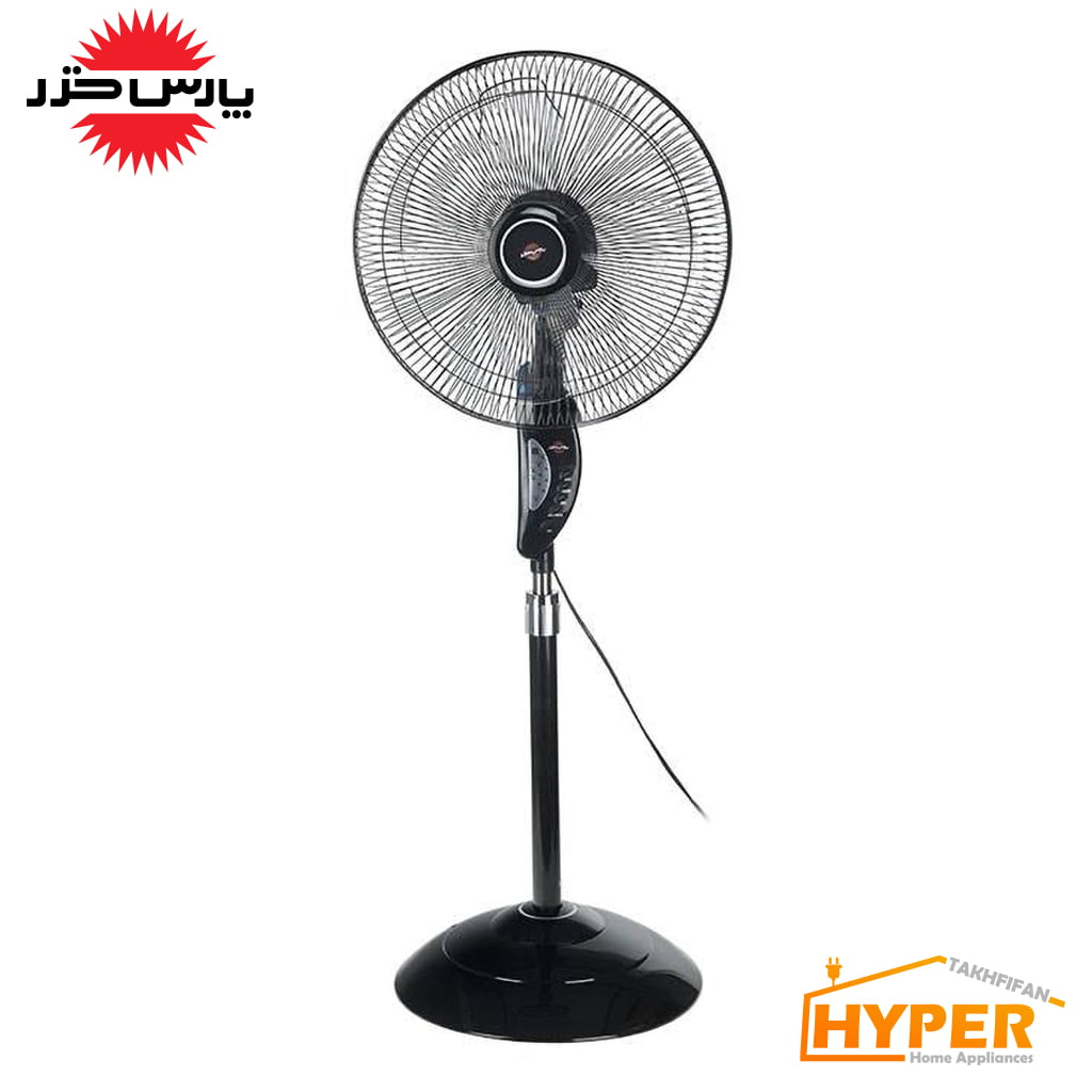 پنکه پایه بلند آدو پارس خزر FSR-ADO سفید، مشکی
