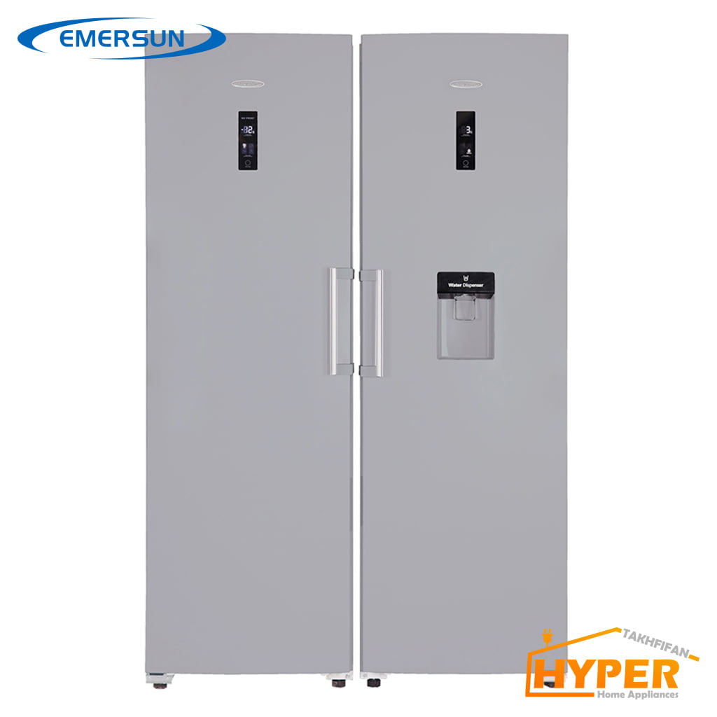 یخچال فریزر دوقلو 16+16 فوت امرسان هایلوکس High Lux طوسی