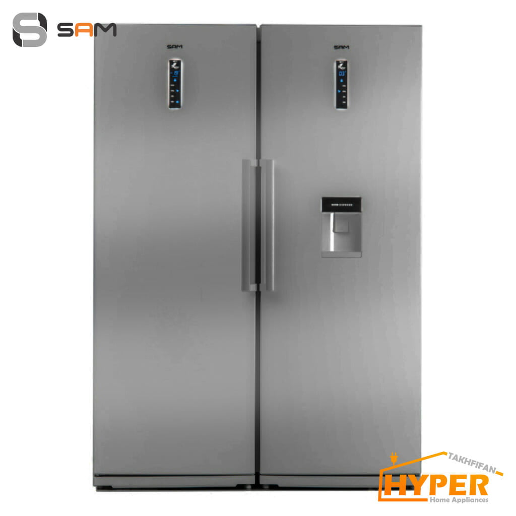 یخچال فریزر دوقلو سام مدل RR40PN - RZ40PN سیلور