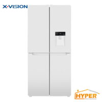 یخچال فریزر ساید بای ساید ایکس ویژن 4 درب XTR-486W سفید