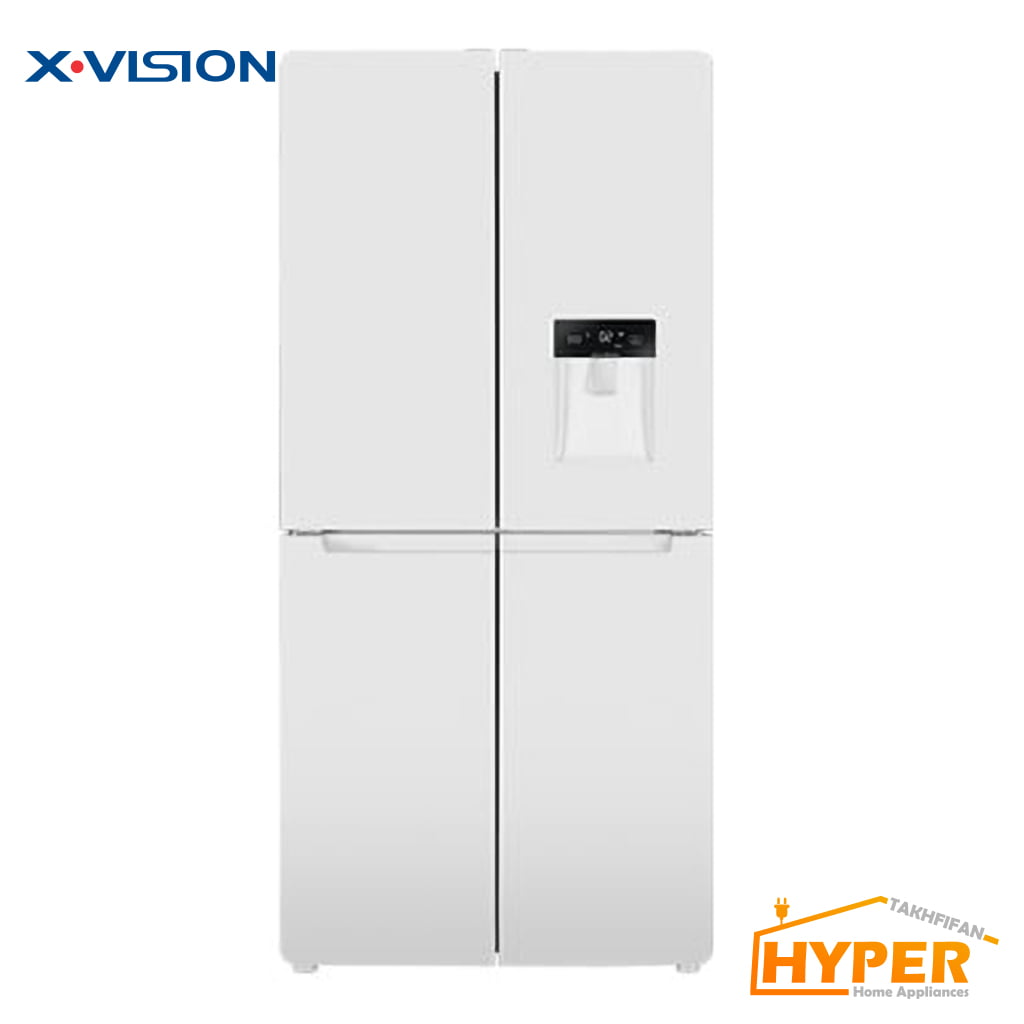 یخچال فریزر ساید بای ساید ایکس ویژن 4 درب XTR-486W سفید