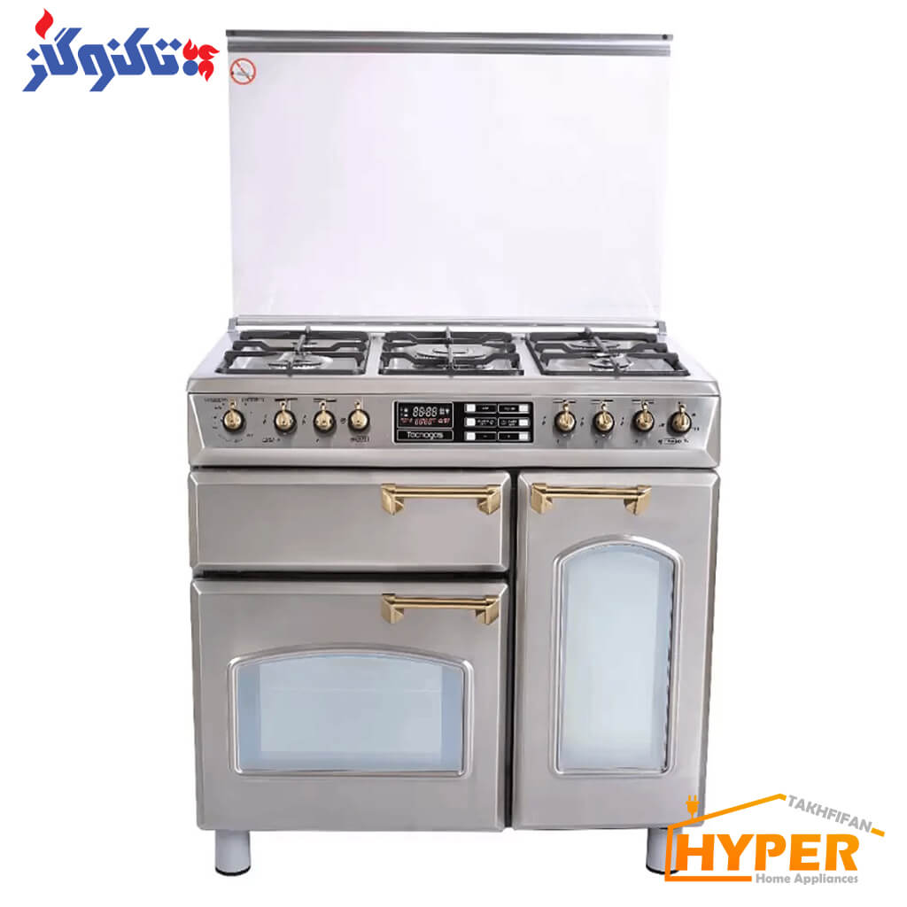 اجاق گاز 5 شعله تاکنوگاز ROMANO-5B-SS