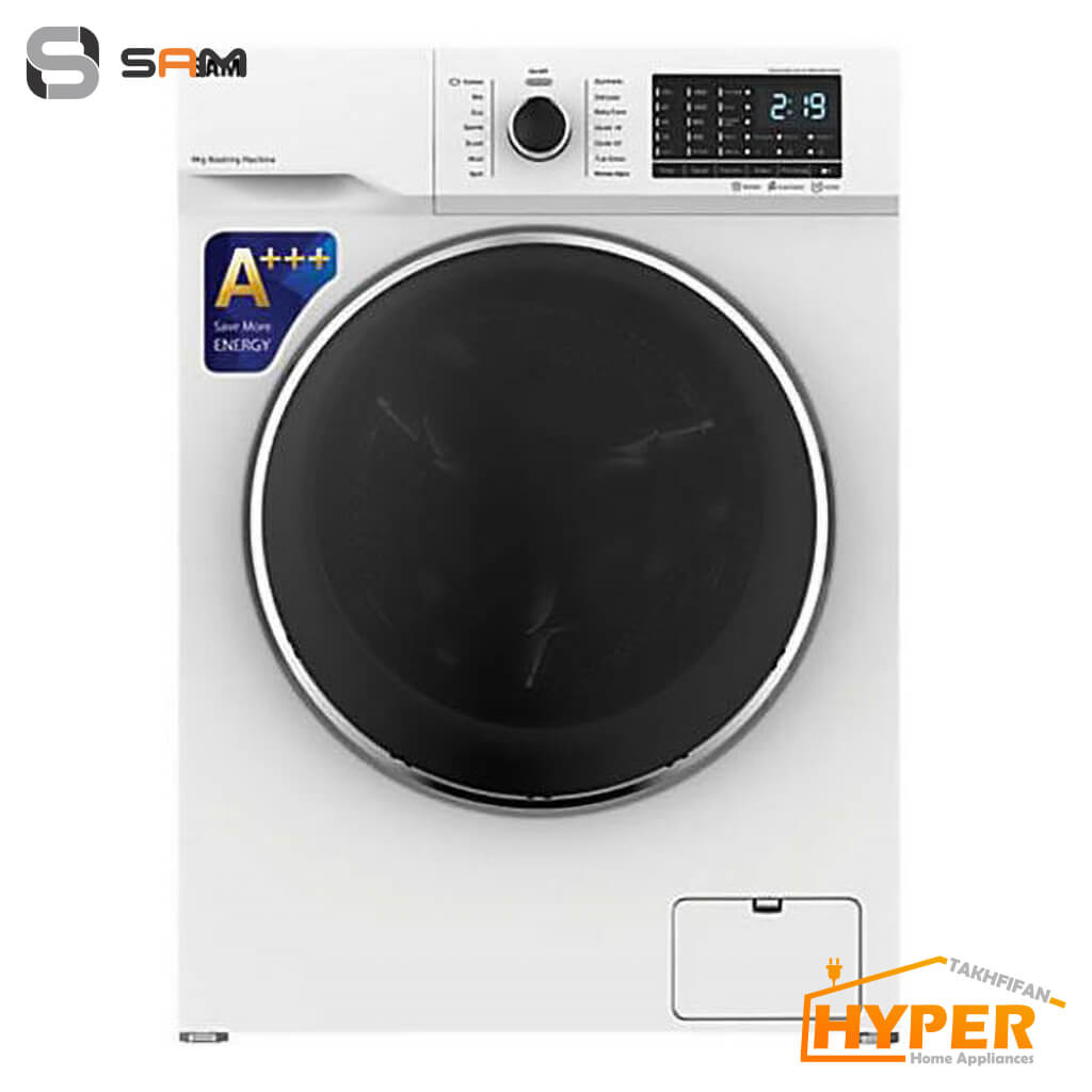 ماشین لباسشویی سام BL-Q1465W سفید 8 کیلویی