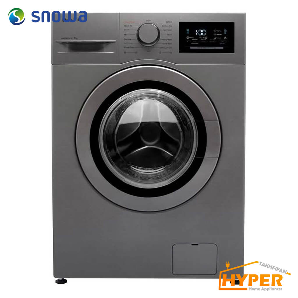 ماشین لباسشویی اسنوا SWM-71123 نقره ای 7 کیلویی