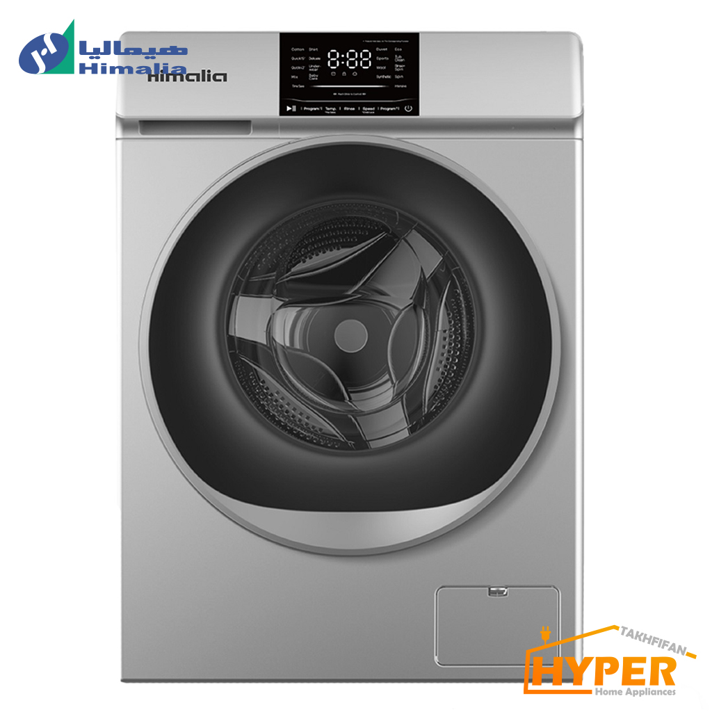 ماشین لباسشویی هیمالیا Himalia DWM914S مدل تسلا نقره ای 9 کیلویی