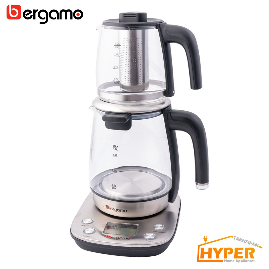 چای ساز برگامو BG-TT2407DGG استیل