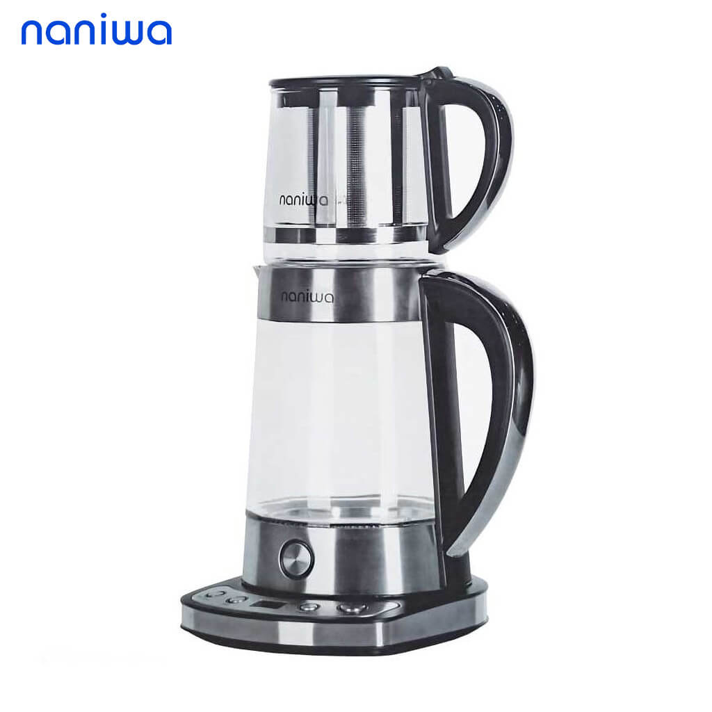 چای ساز نانیوا مدل NTM-4110 ظرفیت 1.7 لیتر با کتری شیشه ای
